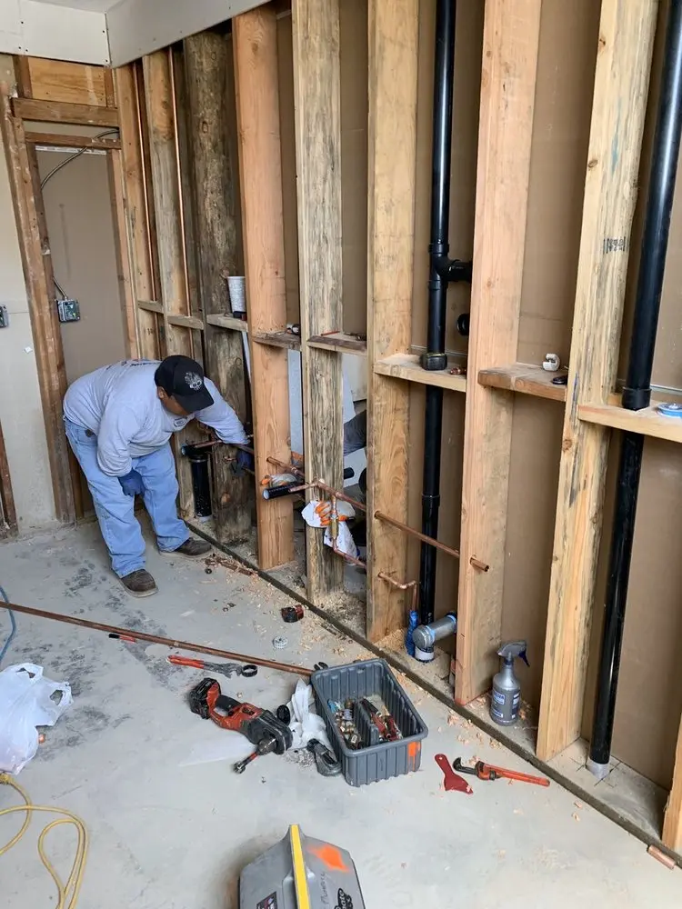 Commercial rough-in plumbing for Water Heater Replacement in Lamar